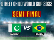 اسٹریٹ چائلڈ ورلڈکپپاکستانی ٹیم سیمی فائنل میں پہنچ گئی