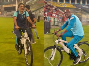 جاوید میانداد اور سر ویوین رچرڈز کی سائیکل ریس توجہ کا مرکز بن گئی