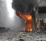 شام میں سرکاری فوج کے فضائی اور زمینی حملے89 افراد ہلاک شامی صدر کا کزن بھی مارا گیا