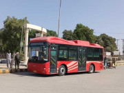 حیدرآباد میں پیپلز بس سروس کے لیے ٹیسٹ ڈرائیو کا آغاز