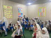 دیامر میں نذر آتش شدہ اسکول کی رونقیں بحال