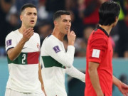 رونالڈو میدان سے باہرجاتے ہوئے کورین پلیئر سے الجھ پڑے