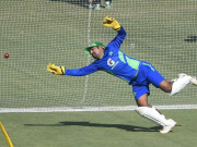 ٹیم کے آرام کے باوجود سرفراز احمد کی اکیلے بھرپور پریکٹس