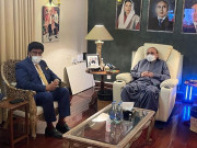 گورنر سندھ کی سابق صدر مملکت آصف علی زرداری سے ملاقات