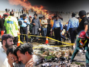 کجا مانَد مسلمانیفضا میں اُچھلتی نعشوں‘بکھرے اعضاء آہوں اور کراہوں سے کون لطف اُٹھا رہا ہے