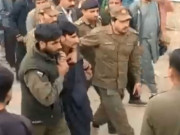 ن لیگ کنونشن مریم نواز کے خطاب کے دوران اسلحہ بردار شخص گرفتار