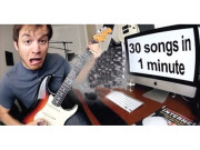 ایک منٹ میں 30 مختلف گانوں کی دھنیں بجانے والا ماہر گٹارسٹ