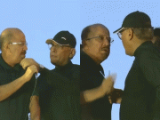 کراچی احتجاجی مظاہرے میں پی ٹی آئی کے رہنماؤں کی تلخ کلامی ویڈیو سامنے آگئی