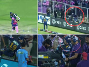 راشد خان بولٹ کے چھکے سے زخمی کیمرہ مین کا حال پوچھنے پہنچ گئے