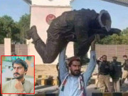 مردان میں نو مئی کو کرنل شیر خان شہید کا مجسمہ توڑنے والا ملزم گرفتار