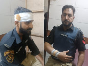 نشے میں دھت افراد کو روکنے پر دو پولیس اہلکار تشدد کا نشانہ بن گئے