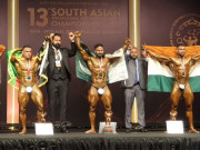 ساؤتھ ایشین باڈی بلڈنگ چیمپیئن شپ پاکستان نے گولڈ میڈل جیت لیا