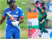 حارث رؤف کی برق رفتار گیند نے شریاس آئر کا بیٹ توڑ دیا