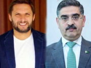 نگراں وزیراعظم کی شاہد آفریدی سے ملاقات ‏کرکٹ کی بہتری کیلیے تبادلہِ خیال