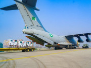 الخدمت فاؤنڈیشن نے امدادی سامان کی تیسری کھیپ غزہ بھجوادی