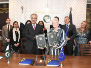 100 ملین یورویورپی یونین امداد 5 معاہدوں پر دستخط