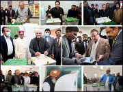 سیاستدان ووٹ ڈالتے ہوئے