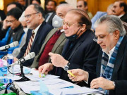 نواز شریف کی زیر صدارت اجلاس لیگی اراکین کی وفاق میں اکیلے حکومت نہ بنانے کی تجویز