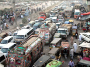 شہر کے مختلف علاقوں میں بد ترین ٹریفک جام شہری پریشان