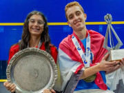 مصر کے محمد ذکریا اور امینہ عارفی نئے عالمی جونیئر اسکواش چیمپئن بن گئے