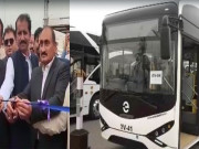 کراچی بحریہ ٹاؤن سے نمائش چورنگی تک الیکٹرک بس کے نئے روٹ کا آغاز