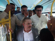 شرجیل میمن نے کراچی میں پیپلزبس سروس کے ایک اور روٹ کا افتتاح کردیا