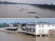 بالائی علاقوں میں شدید بارش سے دریائے کابل میں درمیانے درجے کا سیلاب