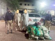 کراچی سرکاری نمبر پلیٹ لگی گاڑی سے 370 کلو چھالیہ برآمد پولیس اہلکار سمیت 2 گرفتار