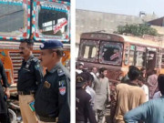 کراچی میں بس نے لوگوں کو روند دیا 2 افراد جاں بحق 13 شدید زخمی