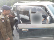 جاوید بٹ قتل کیس کے جائے وقوع کی تصویر (فوٹو: نیوز ایجنسی)