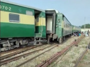 سکھر سے کراچی جانے والی ٹرین کو حادثہ، آمدورفت معطل