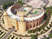 واہگہ بارڈر پر باب آزادی میں توسیع اور تزئین و آرائش کا کام تیزی سے جاری