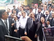 مجوزہ آئینی ترمیم کے خلاف کراچی میں وکلا ایکشن کمیٹی کا احتجاج