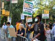 عافیہ کی رہائی کے لیے ٹیکساس میں جیل کے باہر پر امن مظاہرہ