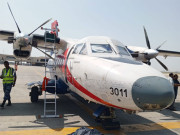 بنگلا دیش ایئر فورس کے طیارے کی کراچی ایئرپورٹ پر لینڈنگ