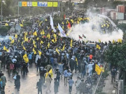 کراچی امریکی قونصلیٹ جانے کی کوشش پر پولیس اور مظاہرین میں تصادم