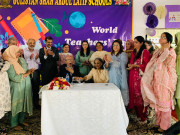 کراچی اساتذہ کے عالمی دن کے موقع پر تقریب کا انعقاد