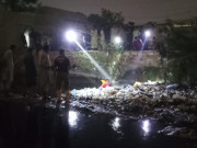 کراچی سہراب گوٹھ کے قریب نالے میں نوعمر لڑکا  گر کر لاپتہ تلاش جاری