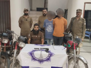 لاہور سبزی منڈی میں آئے شہریوں کی موٹر سائیکلیں چوری کرنے والا  گروہ گرفتار