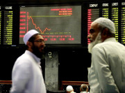 سیاسی افراتفری حصص مارکیٹ پھر مندی کا شکار 87 ارب کا نقصان