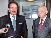 رحمن ملک کی بھارتی ہم منصب سے ملاقات دورہ پاکستان کی دعوت 