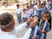 11حساس یوسیز میں انسداد پولیو مہم شروع 2لاکھ43ہزار بچوں کو قطرے پلائے جائیں گے