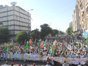 کراچی گستاخانہ فلم اور خاکوں کے خلاف کراچی میں احتجاجی ریلی 