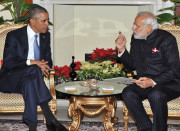 امریکی صدر اوباما سے ملاقات میں پہنا گیا مودی کا سوٹ نیلامی کیلیے پیش