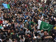 سری نگرکشمیریوں کے پاکستان کے حق میں نعرے