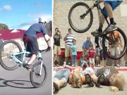 سائیکل پر کرتب دکھانے کے مظاہرےوڈیو نے دھوم مچادی