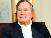 سابق امریکی صدر بش سینئر کی گرنے کے باعث گردن کی ہڈی ٹوٹ گئی