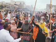 احتجاج کے باعث گجرنالے سے تجاوزات صاف نہ ہوسکیں