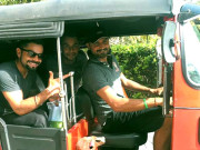 ہربھجن کولمبو میں رکشہ چلانے لگےپہلی سواری کوہلی اور بنی کی ملی