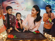 شائستہ لودھی نے اپنی سالگرہ تھیلیسیمیا کے مریض بچوں کے ساتھ منائی